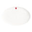 Piatto ovale cuore rosso in porcellana Simple Day 36,6 cm