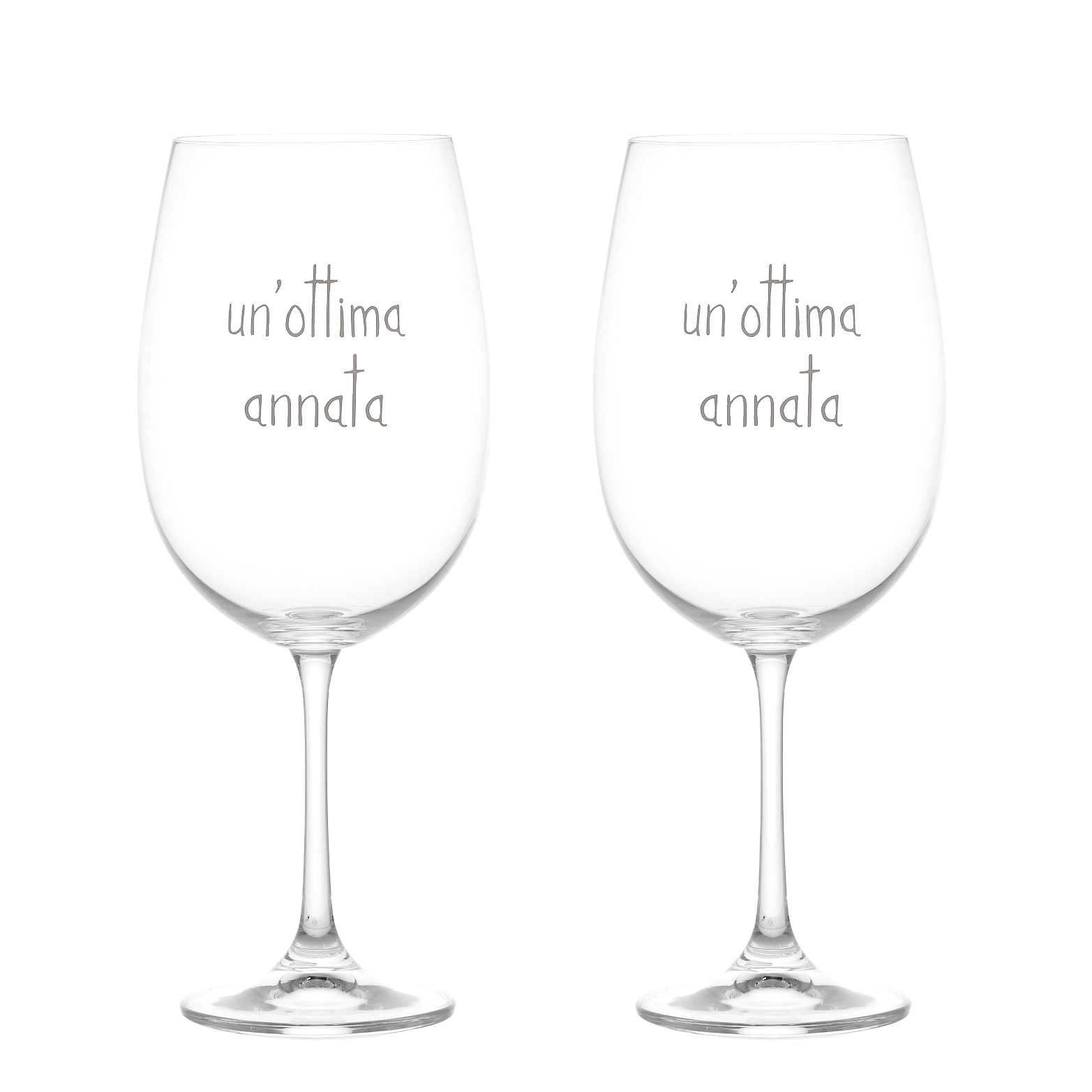 Set di 2 calici Un’ottima annata Simple Day da 64 cl
