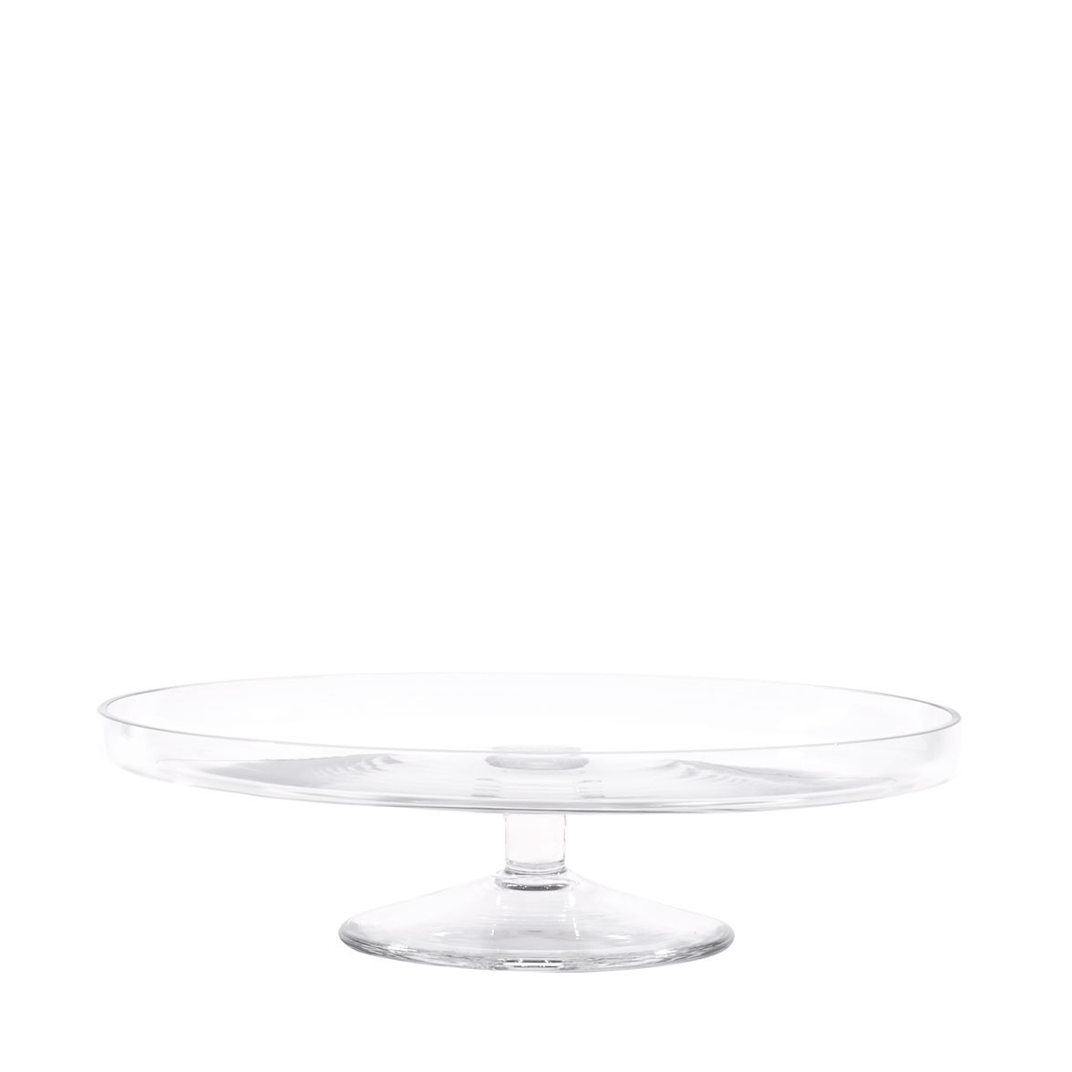 Alzata bassa per dolci e torte in vetro trasparente 26 cm Simple Day
