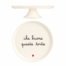 Alzata per dolci Simple Day in gres con decoro Che buona questa torta e cuore rosso